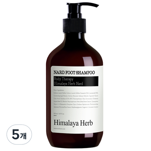 부케가르니 나드 풋샴푸 500ml, 1개입, 5개