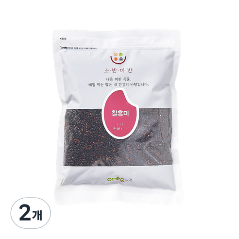 봄특가 당일도정 청정 해남 흑미 (찰흑미) 4kg, 1개 흑미4kg 13 씨익 소반미반 찰흑미, 4kg, 2개