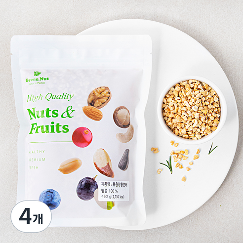 그린너트 볶음땅콩분태, 450g, 4개