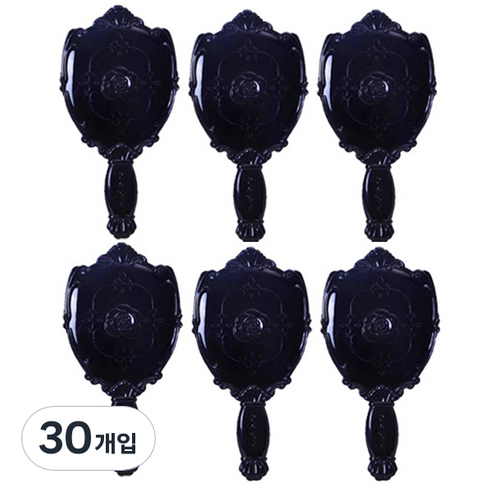 ABM 장미손거울 소, 블랙, 30개