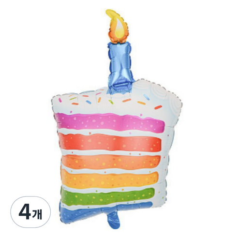 타이탄 생일 프리미엄 파티 케이크 프로포즈 이벤트 풍선, 컬러 케이크, 4개