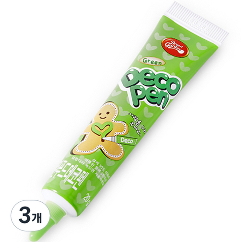 브레드가든 초코펜 그린 데코펜, 20g, 3개