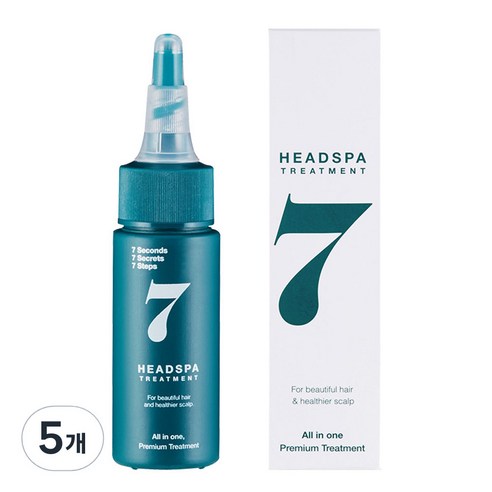 헤드스파7 파란눈 블랙 헤어팩 트리트먼트, 35ml, 5개