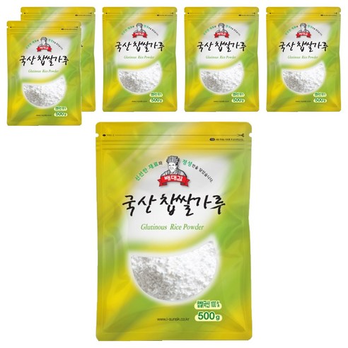 배대감 찹쌀가루, 500g, 6개