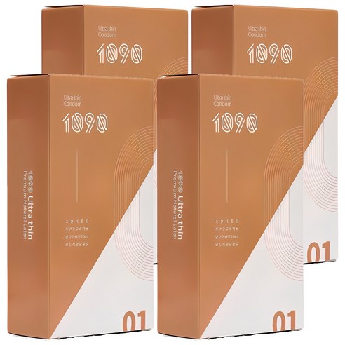 1090 울트라씬 일반형 콘돔, 4개, 10개입