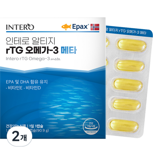 인테로 알티지 rTG 오메가 3 메타 90.9g, 2개