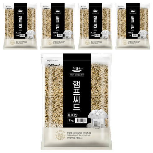 더담은 햄프씨드, 1kg, 5개