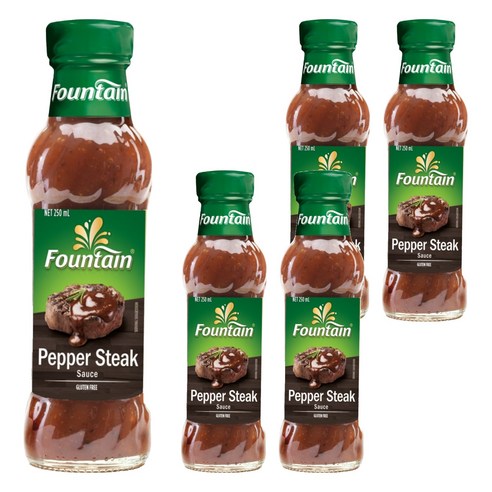 파운틴 페퍼 스테이크소스, 250ml, 5개