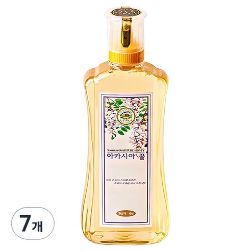 산내들농원 프리미엄 아카시아꿀, 7개, 500g