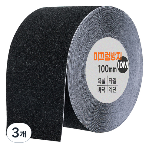 다다 논슬립 테이프 블랙 100mm x 10m, 3개
