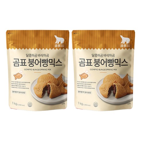 곰표 붕어빵 믹스, 1kg, 2개