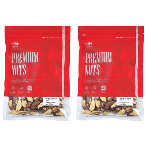 다다모마켓 브라질너트, 500g, 2개