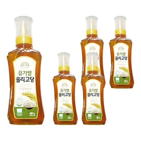 오가닉스토리 유기 쌀 올리고당, 480g, 5개