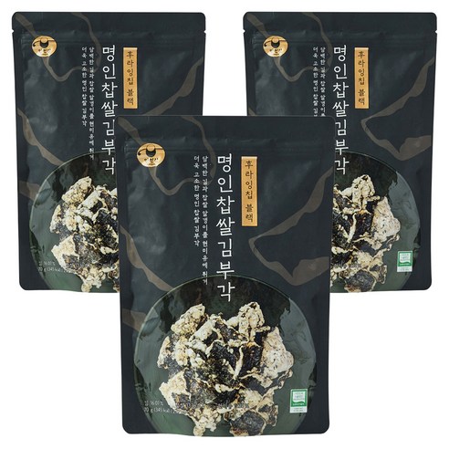만전김 명인 찹쌀 김부각, 70g, 3개