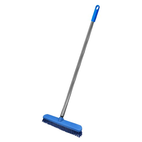 월드크린 블루링 바닥솔 스텐봉 세트 32cm, 블루, 1개