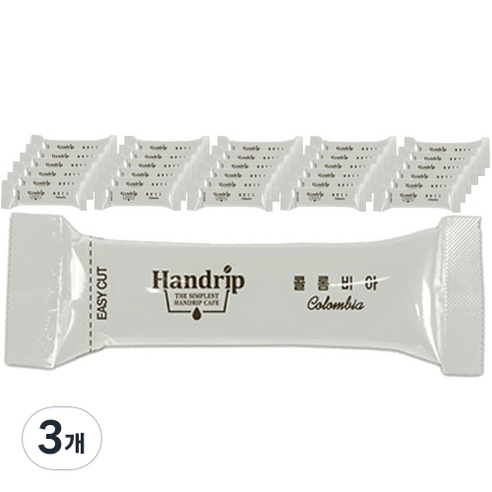 핸드립 분쇄원두커피 콜롬비아 수프리모, 핸드드립, 600g, 3개