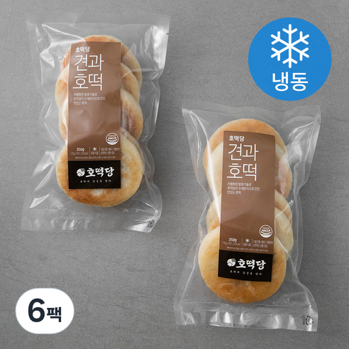 호떡당 견과호떡 (냉동), 350g, 6팩
