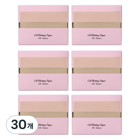 바루쟈 기름종이 리필 마, 100매입, 30개