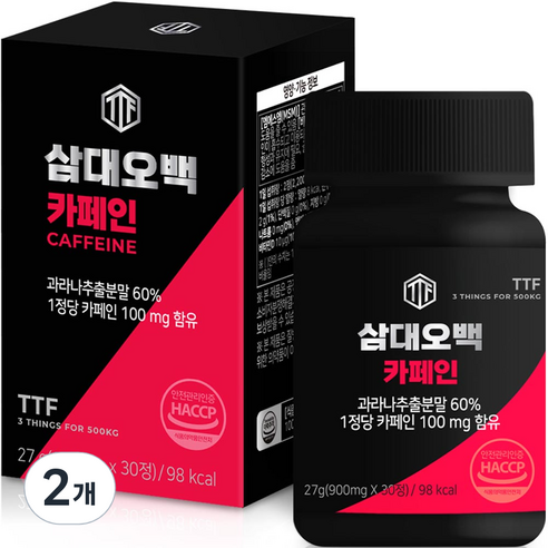 삼대오백 카페인 27g, 30정, 2개