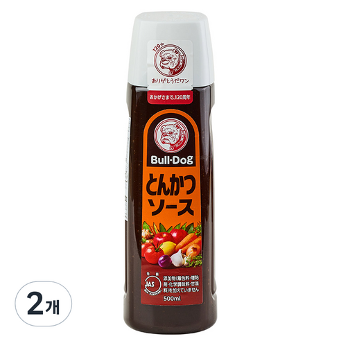 불독 돈까스소스, 500ml, 2개