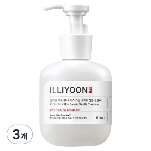 일리윤 프로바이오틱스 스킨 배리어 젠틀 클렌저 여성청결제, 300ml, 3개