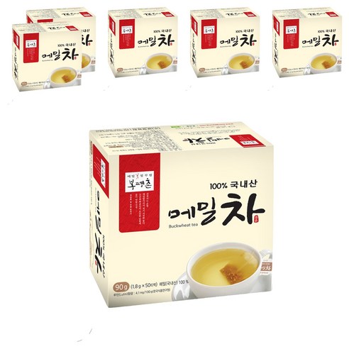 봉평촌 메밀차, 1.8g, 50개입, 6개