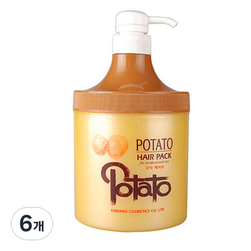 소망 감자 헤어팩, 800ml, 6개