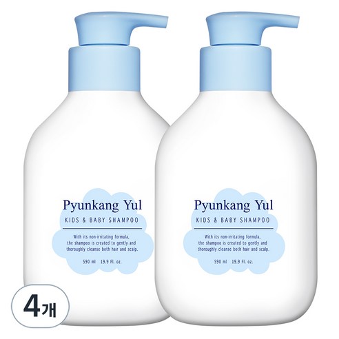 편강율 키즈 앤 베이비 샴푸 스위트 오렌지, 590ml, 4개