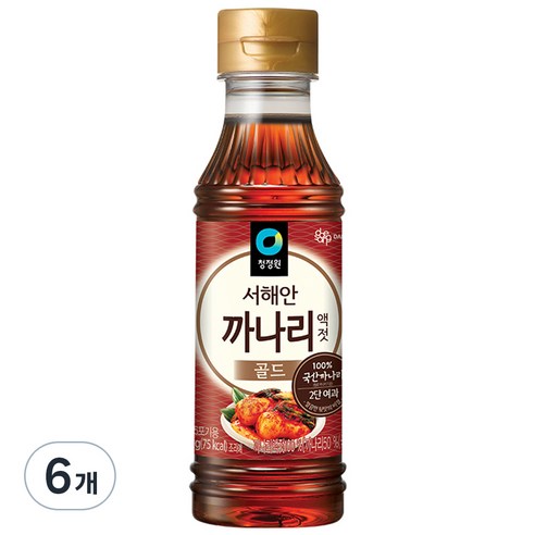 대상 청정원 까나리 액젓 골드, 250g, 6개