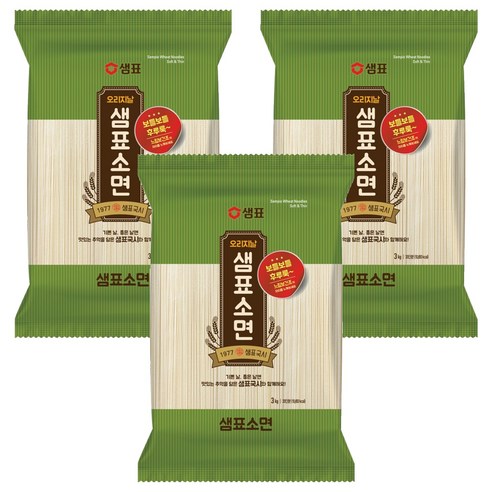 샘표 소면, 3kg, 3개