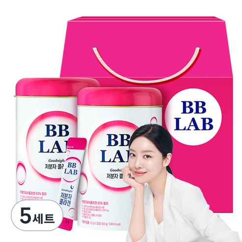 비비랩 저분자 콜라겐 선물세트, 60회분, 120g, 5세트