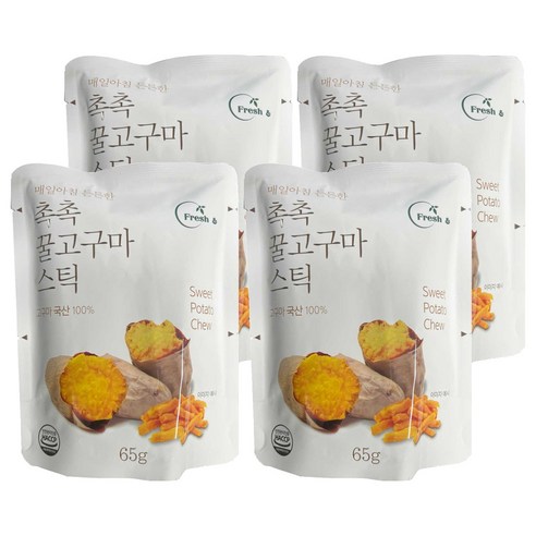 촉촉 꿀고구마 스틱, 65g, 4개