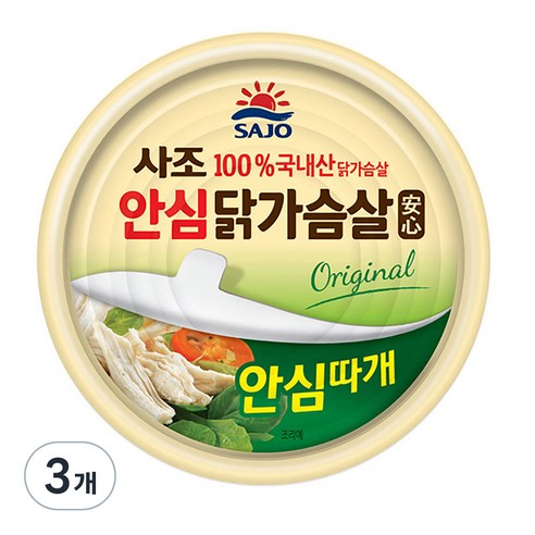 사조 안심 닭가슴살, 90g, 3개