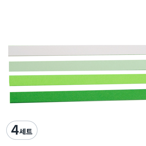 미소로운 이벤트 양면 별 종이접기 멀티페이퍼 그린 그라데이션 540p 세트, 4세트, 4색