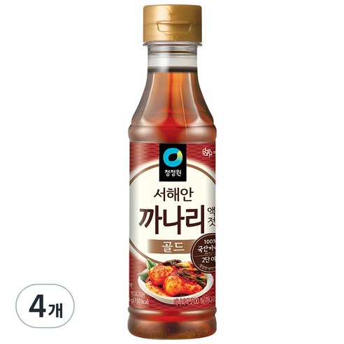 청정원 까나리 액젓, 500g, 4개