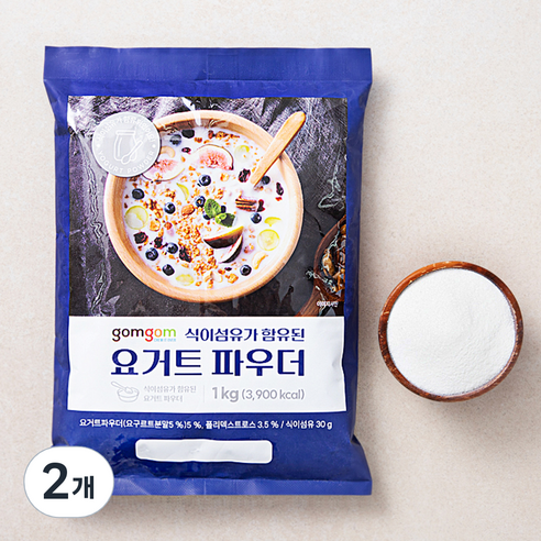 곰곰 식이섬유가 함유된 요거트 파우더, 1kg, 1개입, 2개