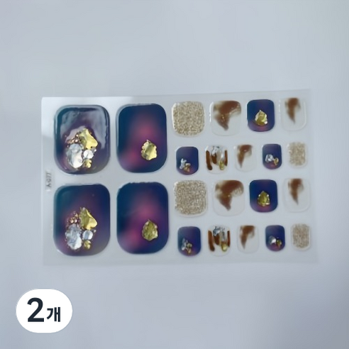 블루코지 패디팁 스티커 대비 발꾸미기, 2개, Type 12