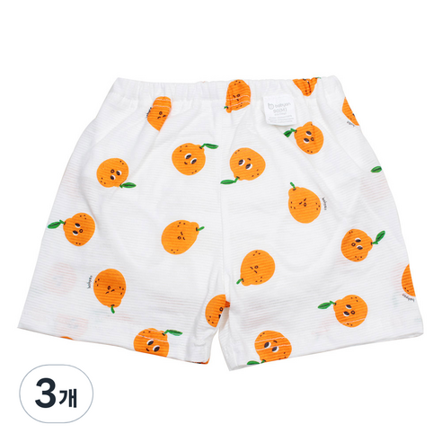 베이비앙 4중방수 배변훈련팬츠, 오렌지, 3개
