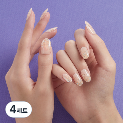 데싱디바 매직프레스 세트, 골드 샤워, 4개