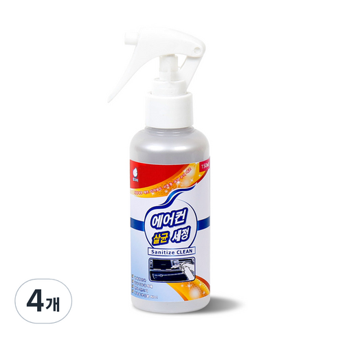 차량용 에어컨 필터 세정제, 4개, 150ml