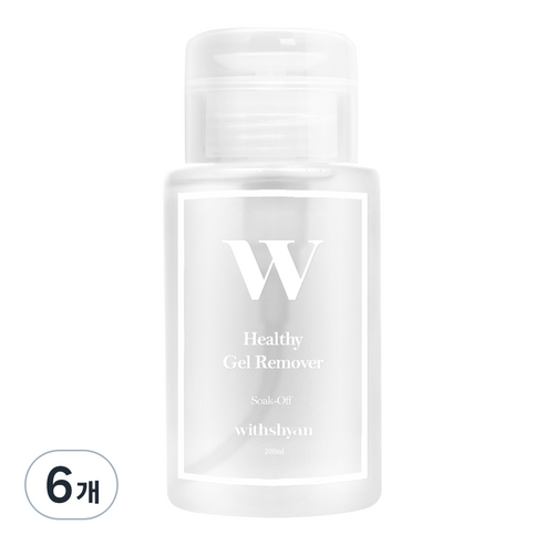 위드샨 헬씨 펌프형 젤네일 리무버, 200ml, 6개