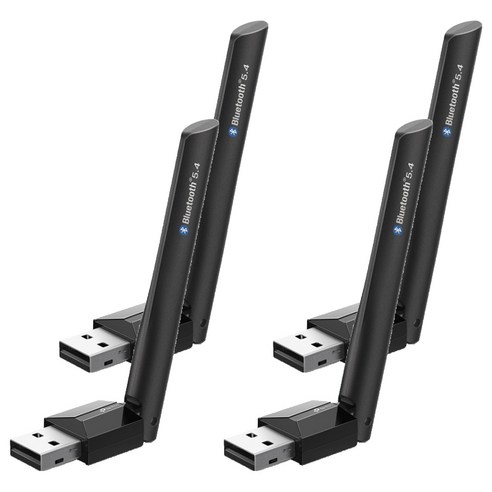 티피링크 장거리 블루투스 5.4 USB 어댑터, UB500 Plus, Black, 4개