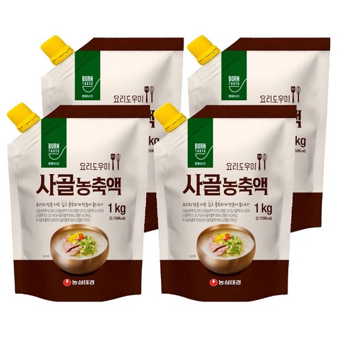 본테이스트 사골 농축액, 1kg, 4개
