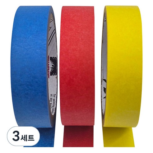 피닉스엔덕수 칼라 마스킹 테이프 3p 25mm x 13m, 3세트