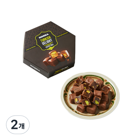 코스카 초콜릿 코티드 터키쉬딜라이트 피스타치오, 140g, 2개
