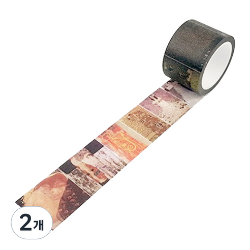라이프포인트 명화 시리즈 마스킹 테이프 30mm x 8m, 클림트, 2개