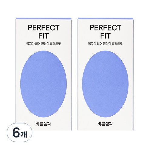 바른생각 퍼펙트핏, 12개입, 6개
