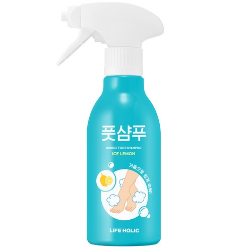 발씻는매트 라이프홀릭 버블 풋샴푸 아이스레몬 400ml, 1개입, 1개 Best Top5