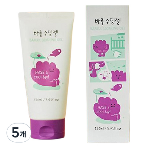 바를 아기 수딩젤, 160ml, 5개