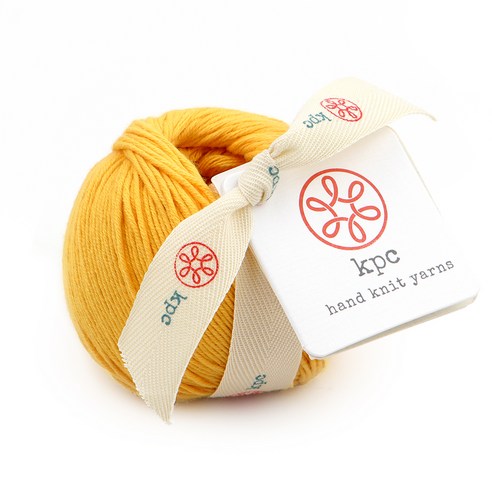 kpc yarn 가쉽 DK 면 뜨개실 50g, 망고, 113m